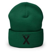 Load image into Gallery viewer, Planet X | Cuffed Beanie (Black Logo)