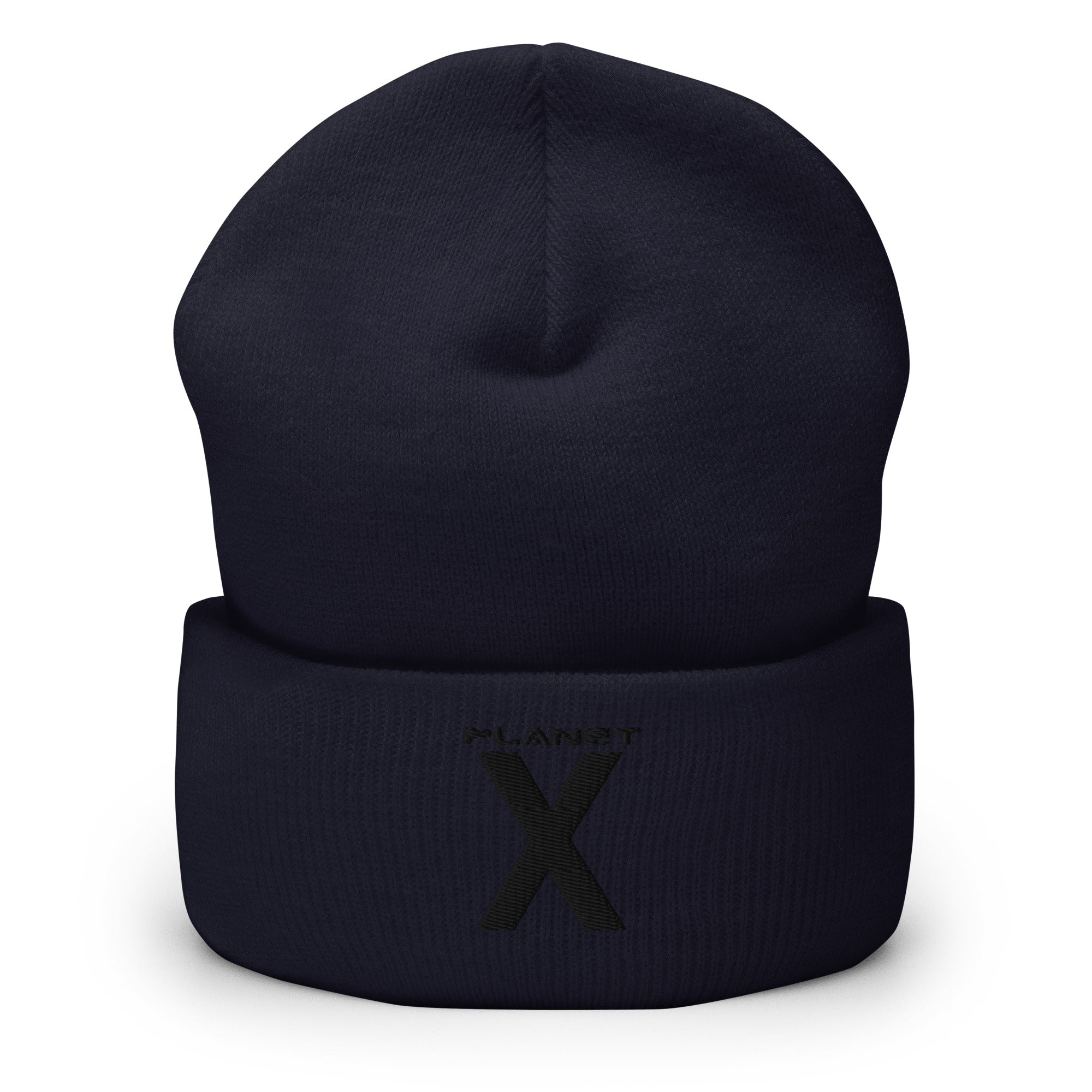 Planet X | Cuffed Beanie (Black Logo) – Digital Broadcasting