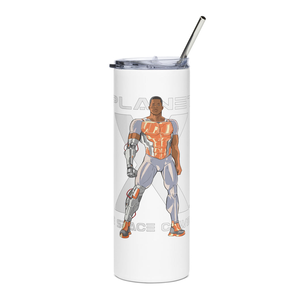 Planet X | Calvin Davis | Stainless Steel Tumbler (White)