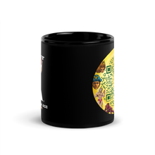 Load image into Gallery viewer, Planet X | Alchemist Ayers | Black Glossy Flowcode QR Code Mug
