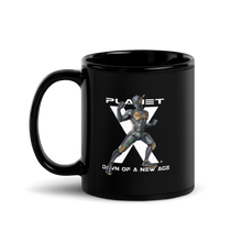 Load image into Gallery viewer, Planet X | Pilot RA7-369008 | Black Flowcode Glossy Mug
