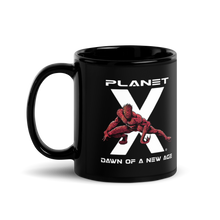 Load image into Gallery viewer, Planet X | Lotus Creature | Black Flowcode Glossy Mug
