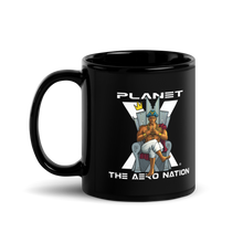 Load image into Gallery viewer, Planet X | Sirus Power | Black Flowcode Glossy Mug
