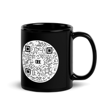 Load image into Gallery viewer, Planet X | Sirus Powers | Black Flowcode Glossy Mug
