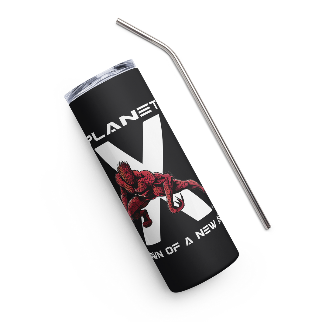 Planet X | Lotus Creature | Stainless Steel Tumbler (Black)