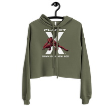 Load image into Gallery viewer, Planet X | Lotus Creature | Women&#39;s Cropped Hoodie
